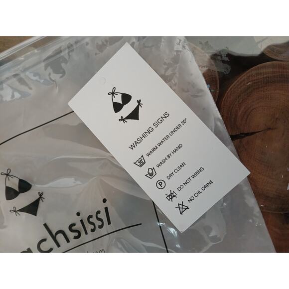 Beachsissi Green One Piece Bathing Suit Ruffle Surplice Swimwear NWT Large - Picture 4 of 11